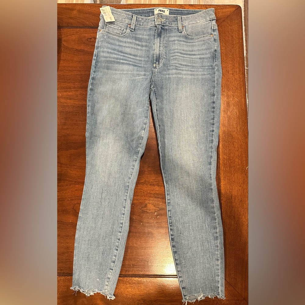 PAIGE Hoxton Crop Jeans in Jukebox Distressed.  New with Tags - Picture 2 of 6